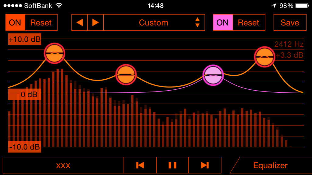 HSB Music Player Equilizer